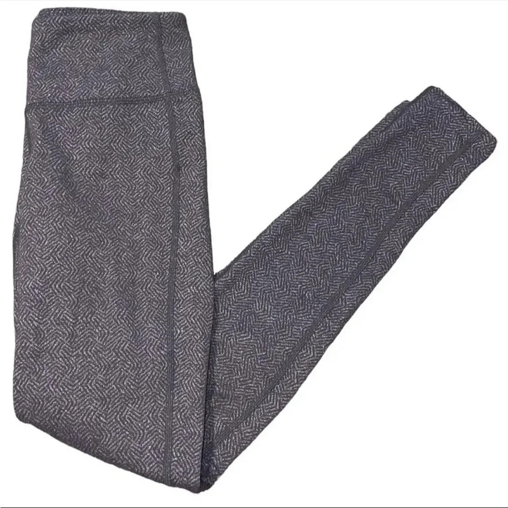 Athleta Printed Grey/Brown Leggings XXS